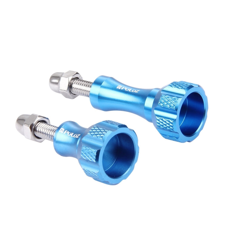 PULUZ CNC Aluminum Thumb Knob Stainless Bolt Nut Screw Set for GoPro, Insta360, DJI and Other Action Cameras(Blue) - HoMEdemic™ 