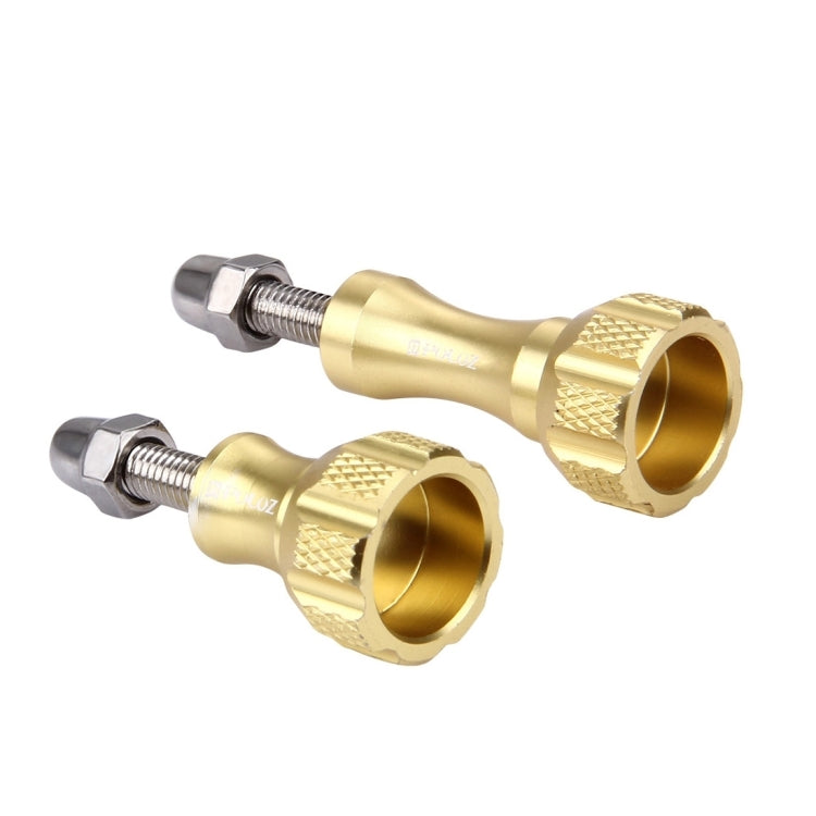 PULUZ CNC Aluminum Thumb Knob Stainless Bolt Nut Screw Set for GoPro, Insta360, DJI and Other Action Cameras(Gold) - HoMEdemic™ 