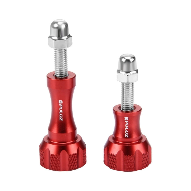 PULUZ CNC Aluminum Thumb Knob Stainless Bolt Nut Screw Set for GoPro, Insta360, DJI and Other Action Cameras(Red) - HoMEdemic™ 