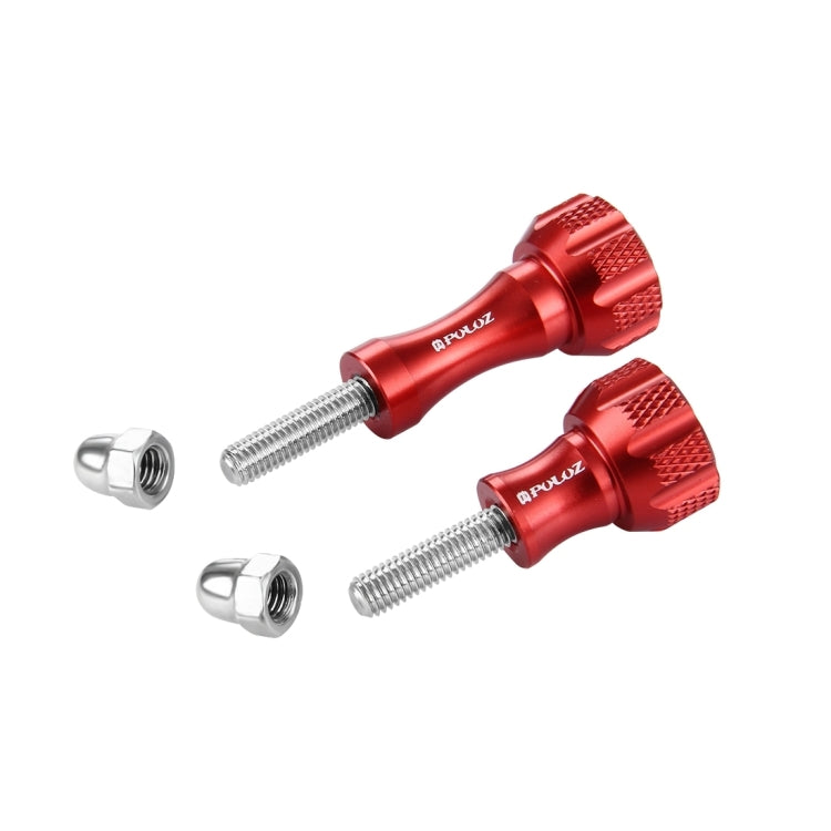 PULUZ CNC Aluminum Thumb Knob Stainless Bolt Nut Screw Set for GoPro, Insta360, DJI and Other Action Cameras(Red) - HoMEdemic™ 