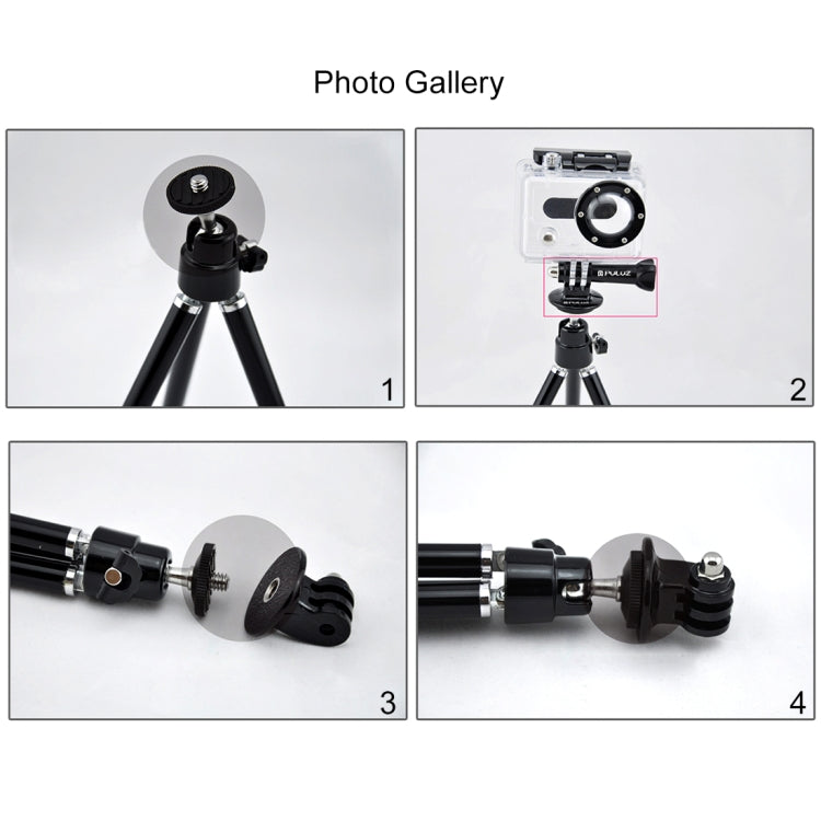 PULUZ Camera Tripod Mount Adapter for PULUZ Action Sports Cameras Jaws Flex Clamp Mount for GoPro, Insta360, DJI and Other Action Cameras - HoMEdemic™ 