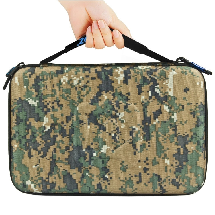 PULUZ Camouflage Pattern Waterproof Carrying and Travel Case for for GoPro, Insta360, DJI and Other Action Cameras Accessories, Large Size: 32cm x 22cm x 7cm - HoMEdemic™ 