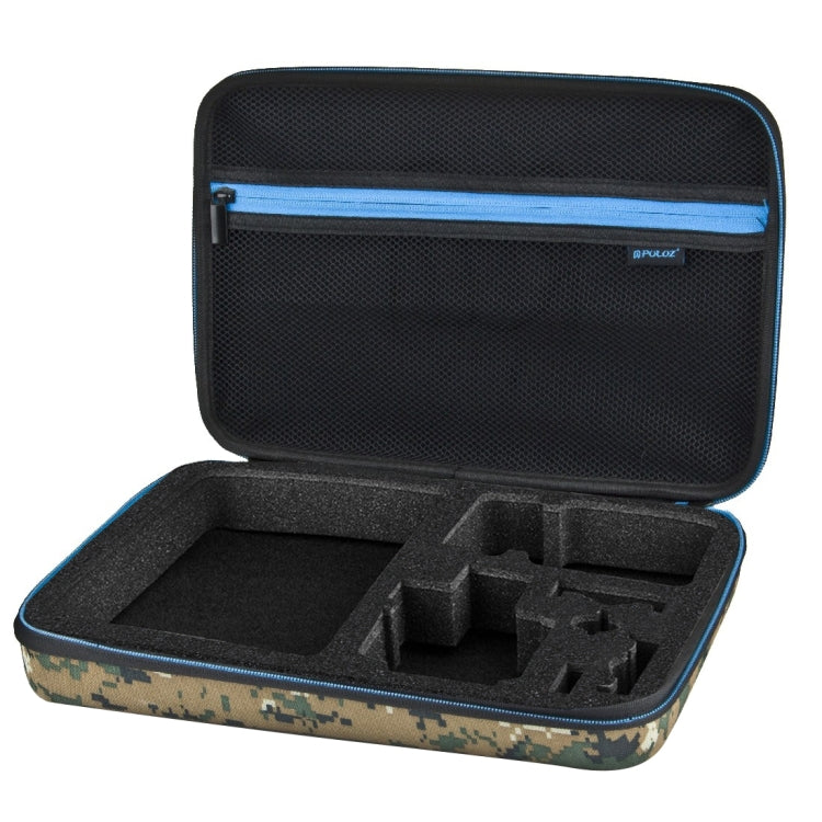 PULUZ Camouflage Pattern Waterproof Carrying and Travel Case for for GoPro, Insta360, DJI and Other Action Cameras Accessories, Large Size: 32cm x 22cm x 7cm - HoMEdemic™ 