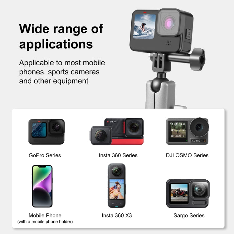 PULUZ Car Suction Cup Arm Mount with Mount Adapter & Long Screw - HoMEdemic™ 