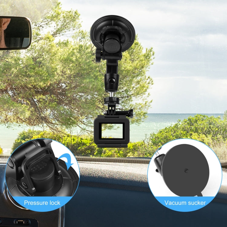 PULUZ Car Suction Cup Mount with Phone Clamp / Screw / Tripod Adapter - HoMEdemic™ 