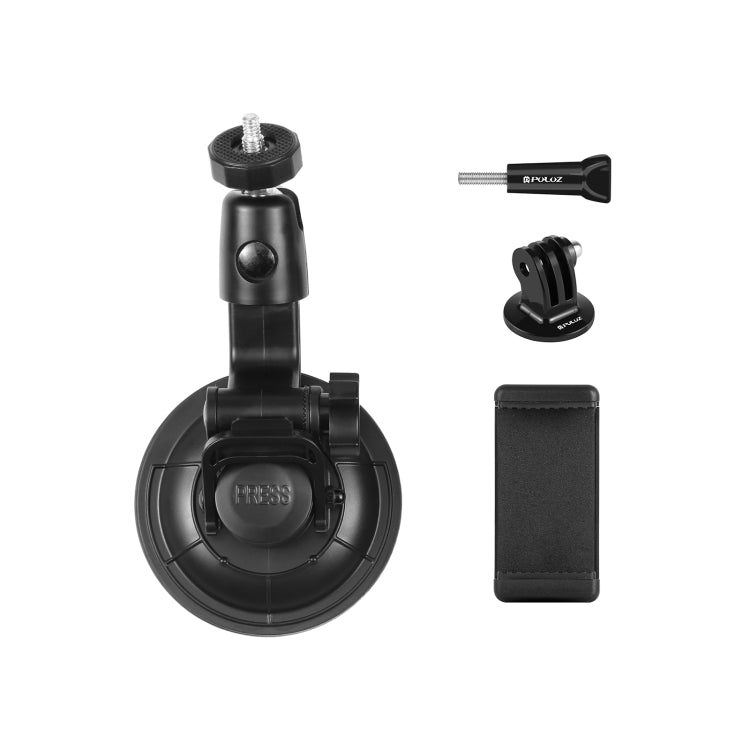 PULUZ Car Suction Cup Mount with Phone Clamp / Screw / Tripod Adapter - HoMEdemic™ 