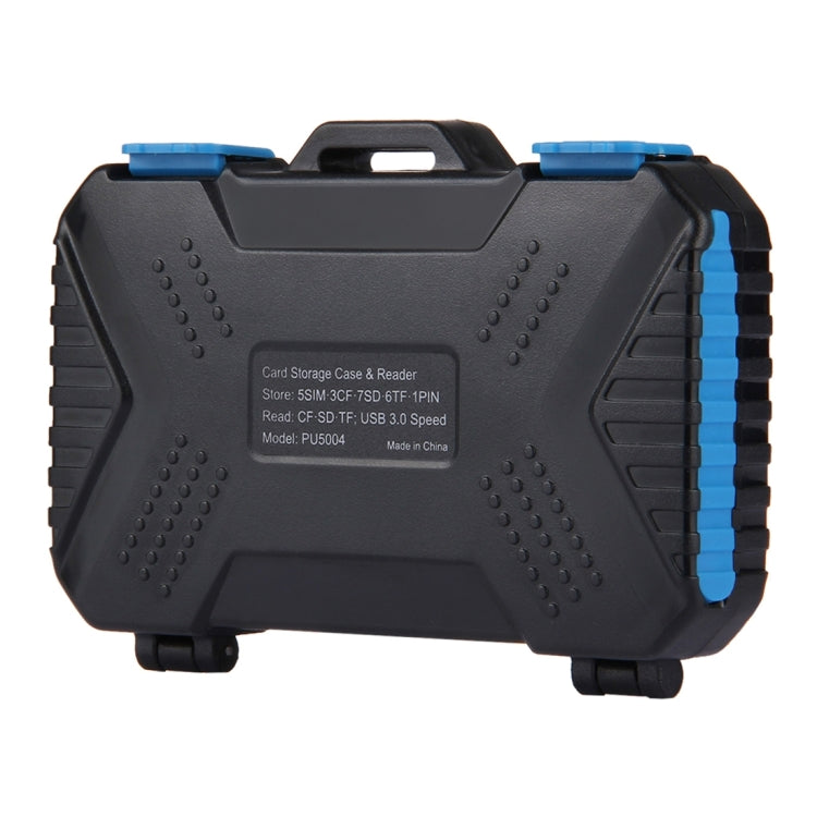 PULUZ Card Reader + 22 in 1 Memory Card Case for 1Standard SIM + 2Micro-SIM + 2Nano-SIM + 3CF + 7SD + 6TF + 1CARD PIN - HoMEdemic™ 