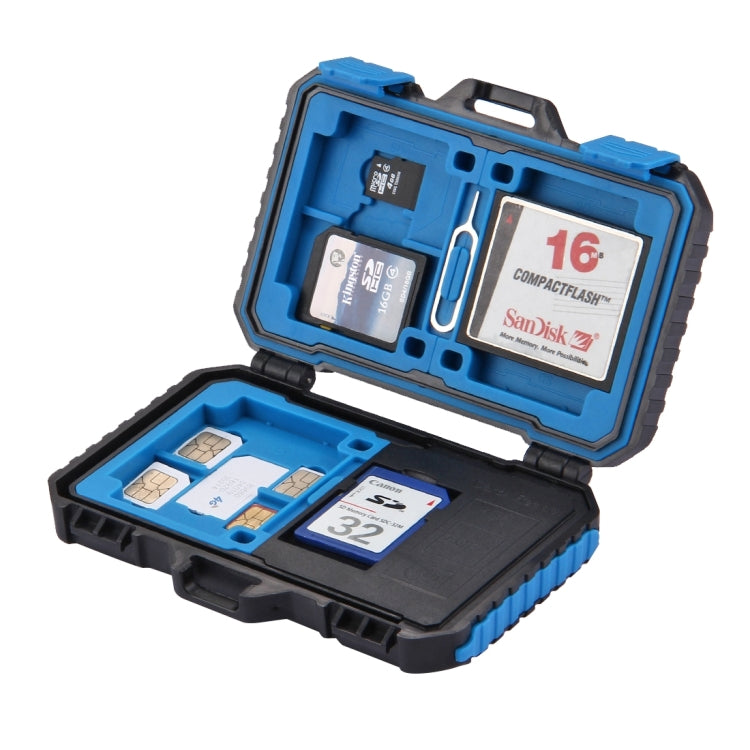 PULUZ Card Reader + 22 in 1 Memory Card Case for 1Standard SIM + 2Micro-SIM + 2Nano-SIM + 3CF + 7SD + 6TF + 1CARD PIN - HoMEdemic™ 