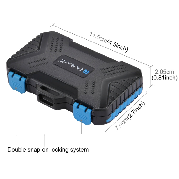 PULUZ Card Reader + 22 in 1 Memory Card Case for 1Standard SIM + 2Micro-SIM + 2Nano-SIM + 3CF + 7SD + 6TF + 1CARD PIN - HoMEdemic™ 