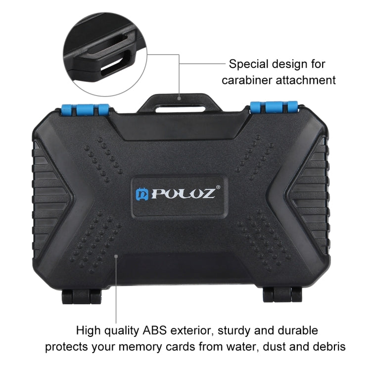 PULUZ Card Reader + 22 in 1 Memory Card Case for 1Standard SIM + 2Micro-SIM + 2Nano-SIM + 3CF + 7SD + 6TF + 1CARD PIN - HoMEdemic™ 