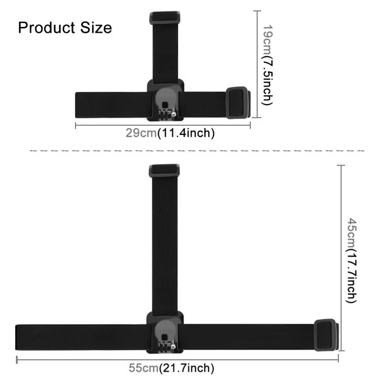 PULUZ Elastic Mount Belt Adjustable Head Strap for GoPro, Insta360 ONE R, DJI Osmo Action and Other Action Cameras - HoMEdemic™ 