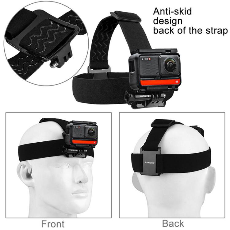 PULUZ Elastic Mount Belt Adjustable Head Strap for GoPro, Insta360 ONE R, DJI Osmo Action and Other Action Cameras - HoMEdemic™ 