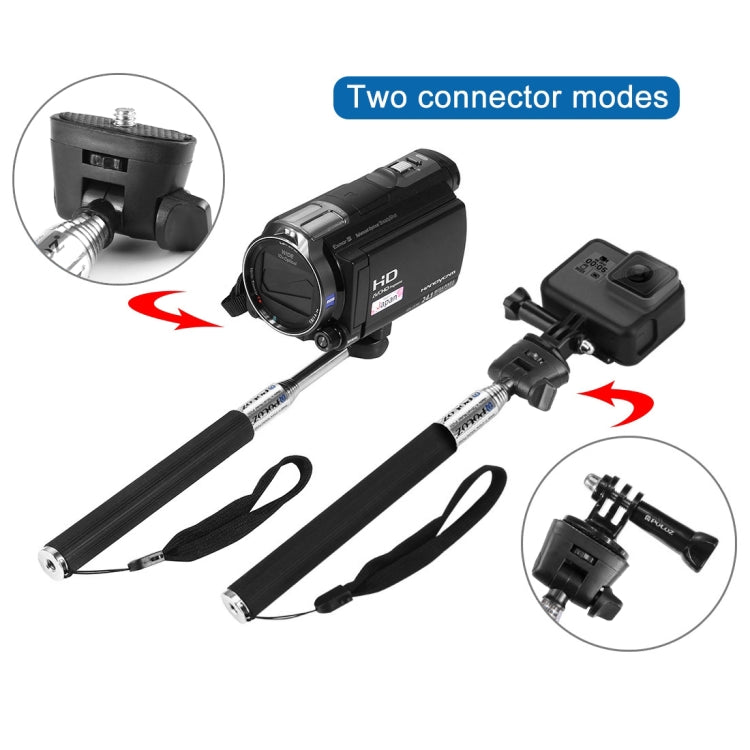 PULUZ Extendable Handheld Selfie Monopod for GoPro, Insta360, DJI and Other Action Cameras, Length: 22.5-80cm - HoMEdemic™ 