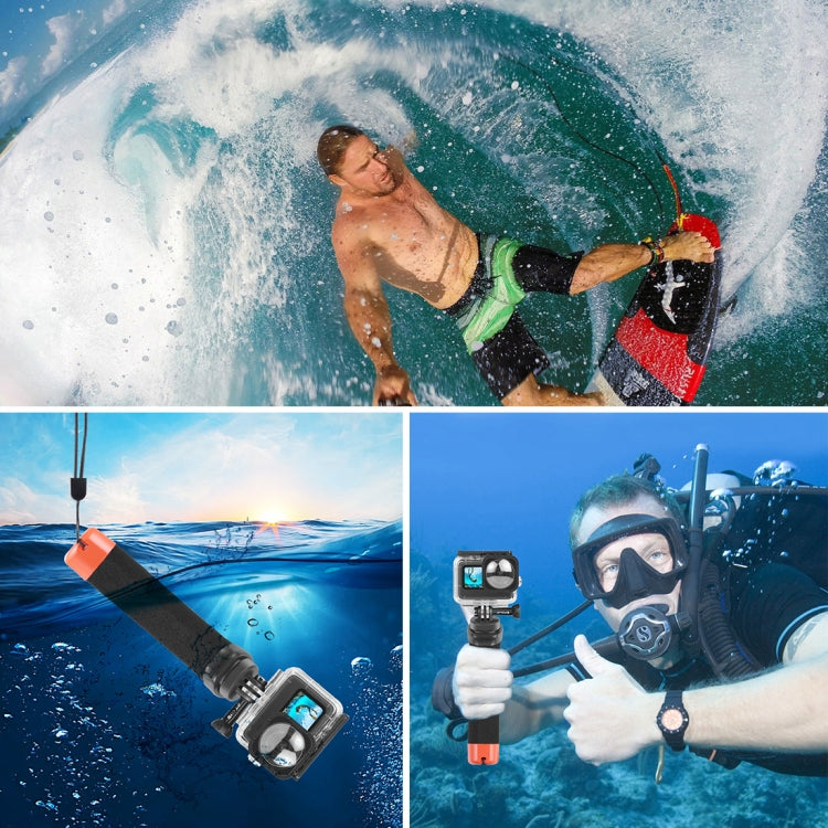 PULUZ Floating Foam Hand Grip Buoyancy Rods with Strap & Quick-release Base for GoPro, Insta360, DJI and Other Action Cameras(Orange) - HoMEdemic™ 