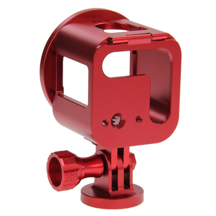 PULUZ Housing Shell CNC Aluminum Alloy Protective Cage Kit with Metal Wrench & Lens Cap & Screw & Tripod Adapter for GoPro HERO5 Session /HERO4 Session /HERO Session(Red) - HoMEdemic™ 