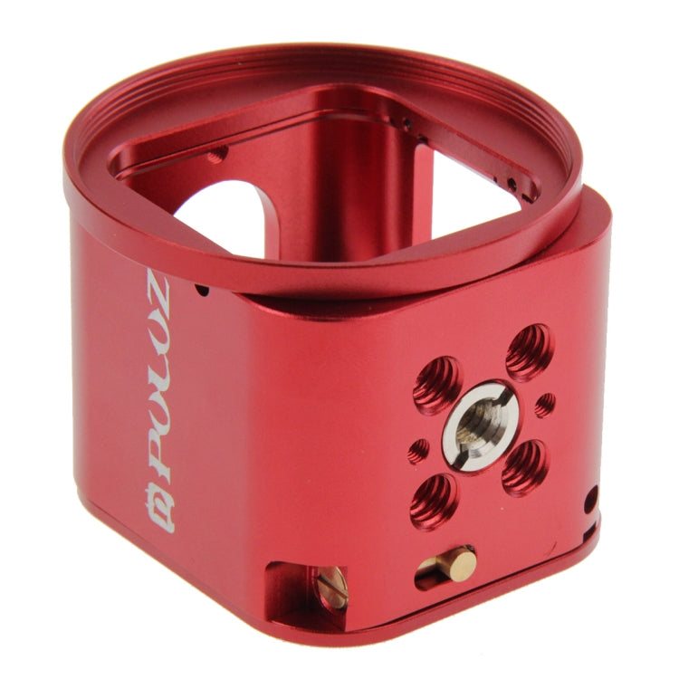 PULUZ Housing Shell CNC Aluminum Alloy Protective Cage Kit with Metal Wrench & Lens Cap & Screw & Tripod Adapter for GoPro HERO5 Session /HERO4 Session /HERO Session(Red) - HoMEdemic™ 