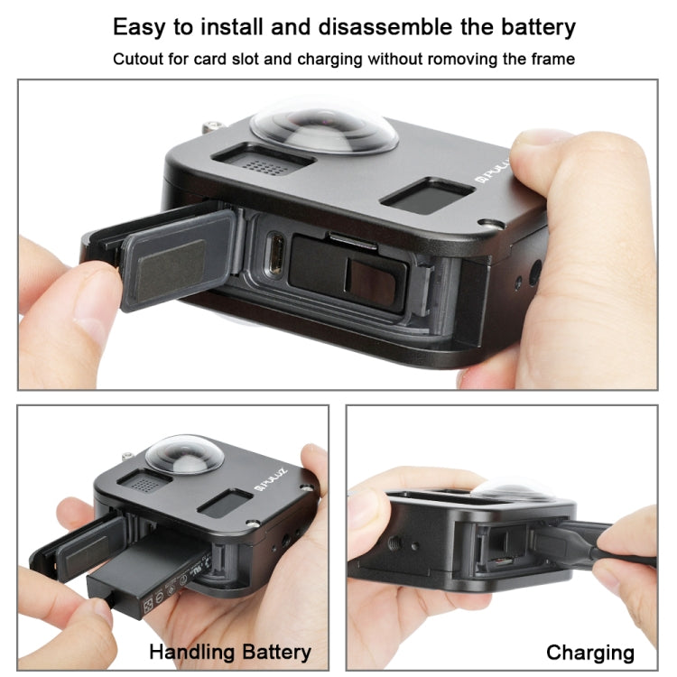 PULUZ Housing Shell CNC Aluminum Alloy Protective Cage for GoPro Max(Black) - HoMEdemic™ 