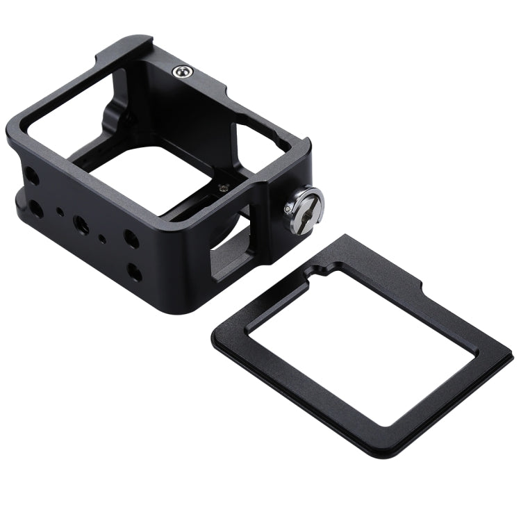 PULUZ Housing Shell CNC Aluminum Alloy Protective Cage with Insurance Frame & 52mm UV Lens for GoPro HERO(2018) /7 Black /6 /5(Black) - HoMEdemic™ 