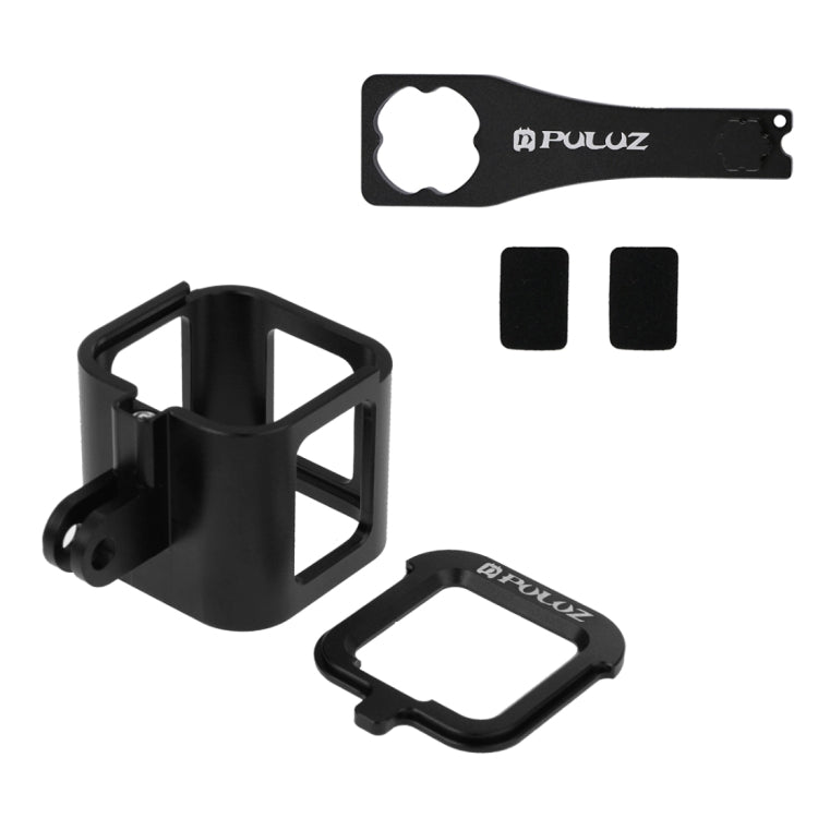 PULUZ Housing Shell CNC Aluminum Alloy Protective Cage with Insurance Frame for GoPro HERO5 Session /HERO4 Session /HERO Session(Black) - HoMEdemic™ 