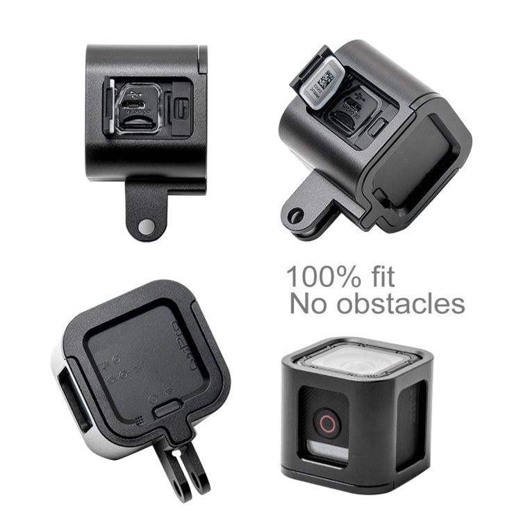 PULUZ Housing Shell CNC Aluminum Alloy Protective Cage with Insurance Frame for GoPro HERO5 Session /HERO4 Session /HERO Session(Black) - HoMEdemic™ 
