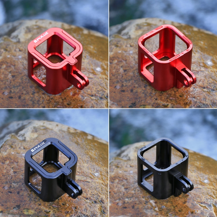 PULUZ Housing Shell CNC Aluminum Alloy Protective Cage with Insurance Frame for GoPro HERO5 Session /HERO4 Session /HERO Session(Black) - HoMEdemic™ 