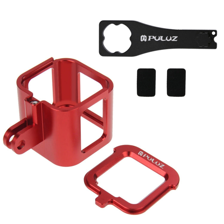 PULUZ Housing Shell CNC Aluminum Alloy Protective Cage with Insurance Frame for GoPro HERO5 Session /HERO4 Session /HERO Session(Red) - HoMEdemic™ 