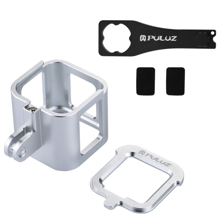 PULUZ Housing Shell CNC Aluminum Alloy Protective Cage with Insurance Frame for GoPro HERO5 Session /HERO4 Session /HERO Session(Silver) - HoMEdemic™ 