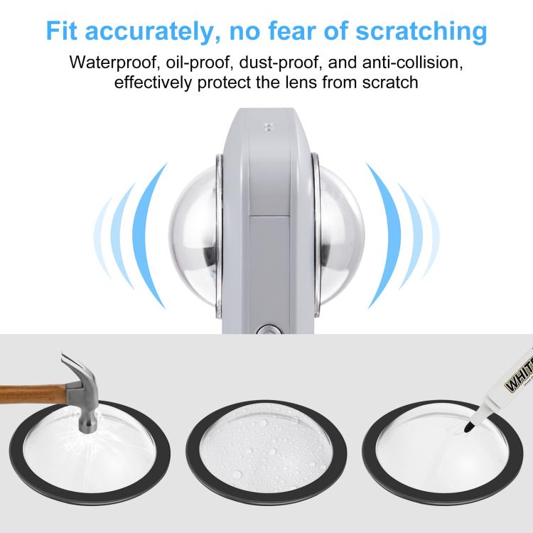 PULUZ Lens Guard PC Protective Cover Kits for Ricoh Theta SC2 / S / V(Transparent) - HoMEdemic™ 