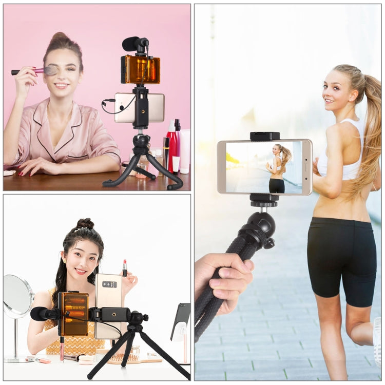 PULUZ Mini Octopus Flexible Tripod Holder with Ball Head & Phone Clamp + Tripod Mount Adapter & Long Screw for SLR Cameras, GoPro, Cellphone, Size: 25cmx4.5cm - HoMEdemic™ 