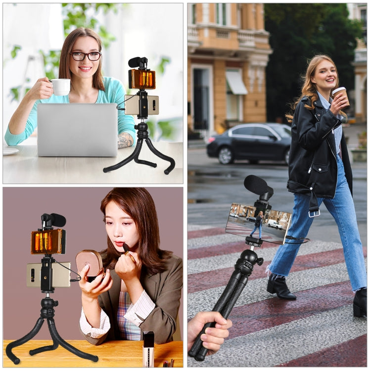 PULUZ Mini Octopus Flexible Tripod Holder with Ball Head & Phone Clamp + Tripod Mount Adapter & Long Screw for SLR Cameras, GoPro, Cellphone, Size: 30cmx5cm - HoMEdemic™ 