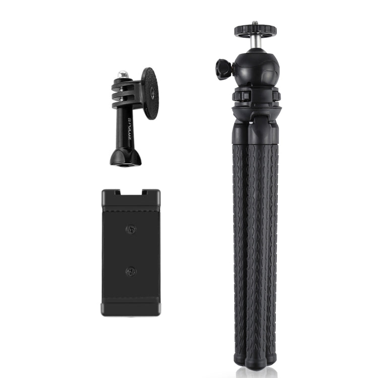 PULUZ Mini Octopus Flexible Tripod Holder with Ball Head & Phone Clamp + Tripod Mount Adapter & Long Screw for SLR Cameras, GoPro, Cellphone, Size: 30cmx5cm - HoMEdemic™ 