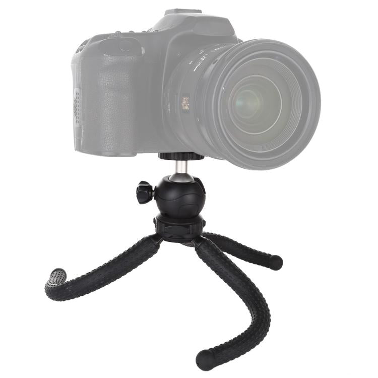 PULUZ Mini Octopus Flexible Tripod Holder with Ball Head for SLR Cameras, GoPro, Cellphone, Size: 25cmx4.5cm - HoMEdemic™ 