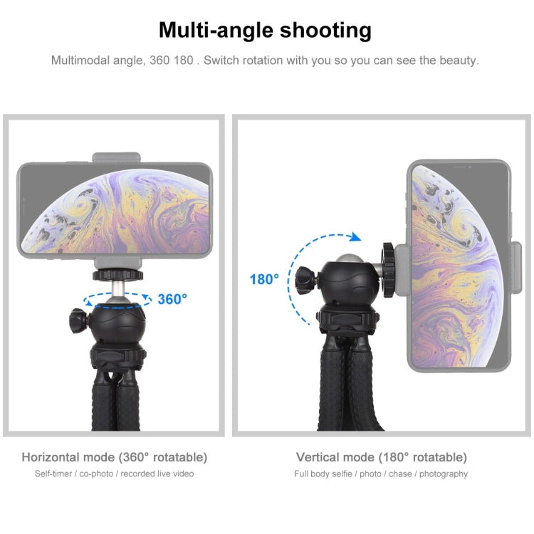 PULUZ Mini Octopus Flexible Tripod Holder with Ball Head for SLR Cameras, GoPro, Cellphone, Size: 25cmx4.5cm - HoMEdemic™ 