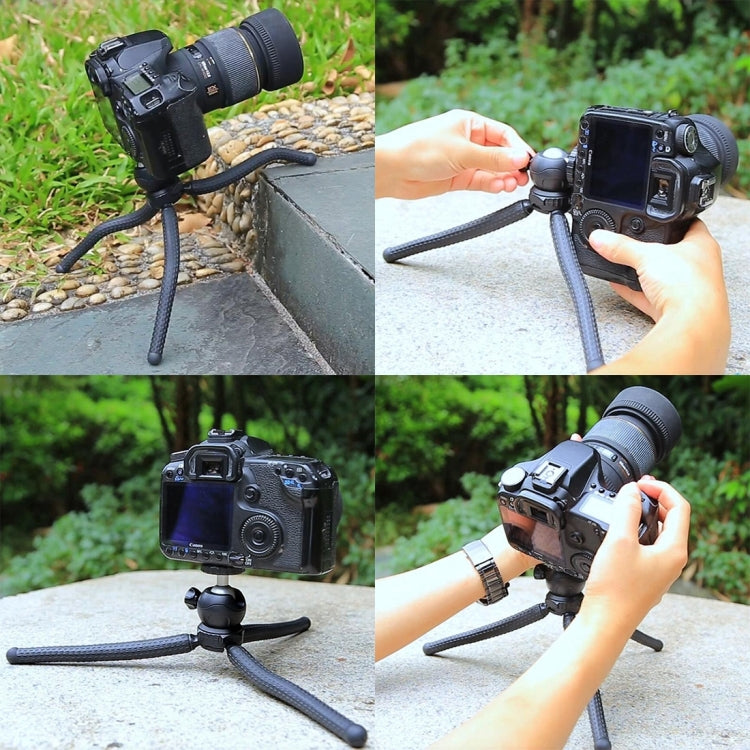PULUZ Mini Octopus Flexible Tripod Holder with Ball Head for SLR Cameras, GoPro, Cellphone, Size: 25cmx4.5cm - HoMEdemic™ 