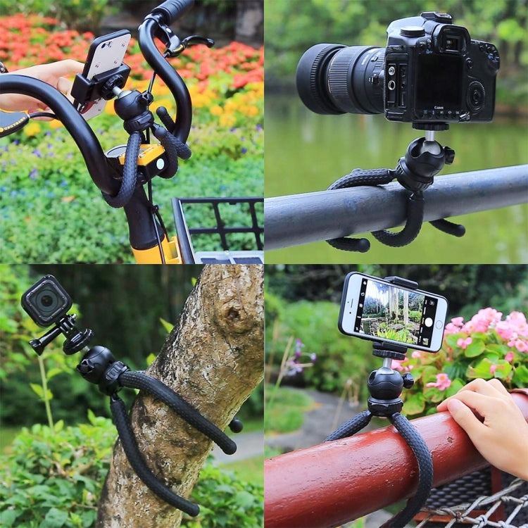 PULUZ Mini Octopus Flexible Tripod Holder with Ball Head for SLR Cameras, GoPro, Cellphone, Size: 25cmx4.5cm - HoMEdemic™ 