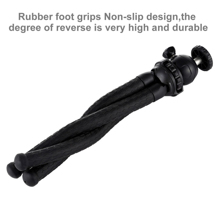PULUZ Mini Octopus Flexible Tripod Holder with Ball Head for SLR Cameras, GoPro, Cellphone, Size:30cmx5cm - HoMEdemic™ 