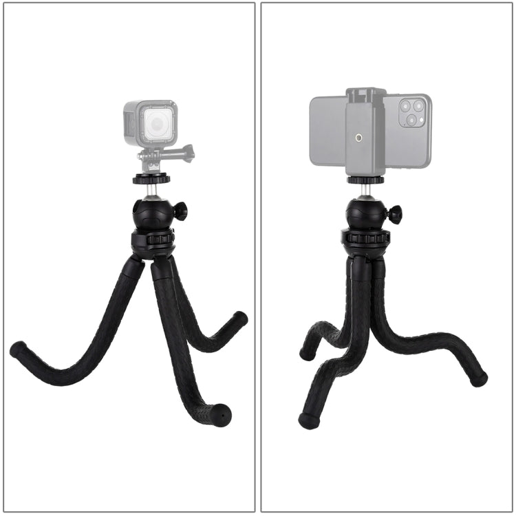 PULUZ Mini Octopus Flexible Tripod Holder with Ball Head for SLR Cameras, GoPro, Cellphone, Size:30cmx5cm - HoMEdemic™ 