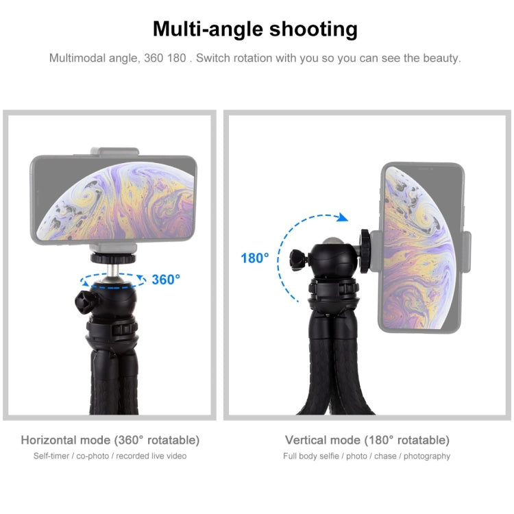 PULUZ Mini Octopus Flexible Tripod Holder with Ball Head for SLR Cameras, GoPro, Cellphone, Size:30cmx5cm - HoMEdemic™ 