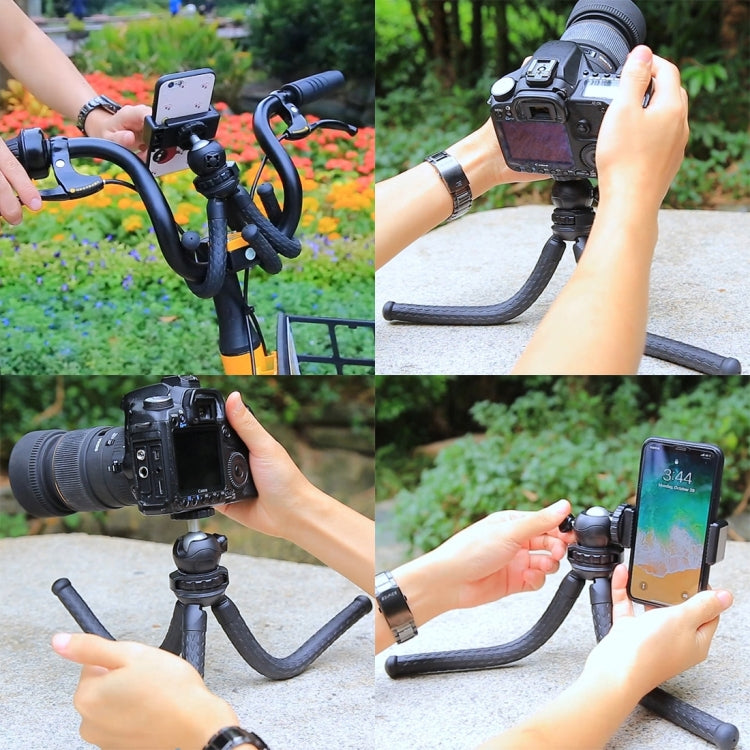 PULUZ Mini Octopus Flexible Tripod Holder with Ball Head for SLR Cameras, GoPro, Cellphone, Size:30cmx5cm - HoMEdemic™ 