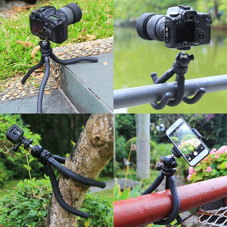 PULUZ Mini Octopus Flexible Tripod Holder with Ball Head for SLR Cameras, GoPro, Cellphone, Size:30cmx5cm - HoMEdemic™ 