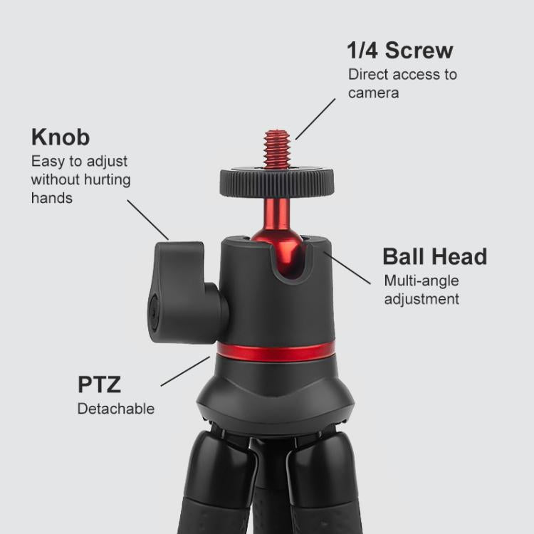PULUZ Mini Octopus Flexible Tripod Holder with Remote Control for SLR Cameras, GoPro, Cellphone - HoMEdemic™ 