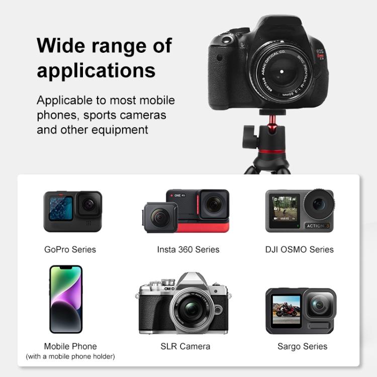 PULUZ Mini Octopus Flexible Tripod Holder with Remote Control for SLR Cameras, GoPro, Cellphone - HoMEdemic™ 