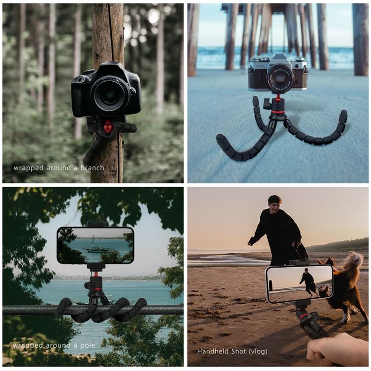 PULUZ Mini Octopus Flexible Tripod Holder with Remote Control for SLR Cameras, GoPro, Cellphone - HoMEdemic™ 