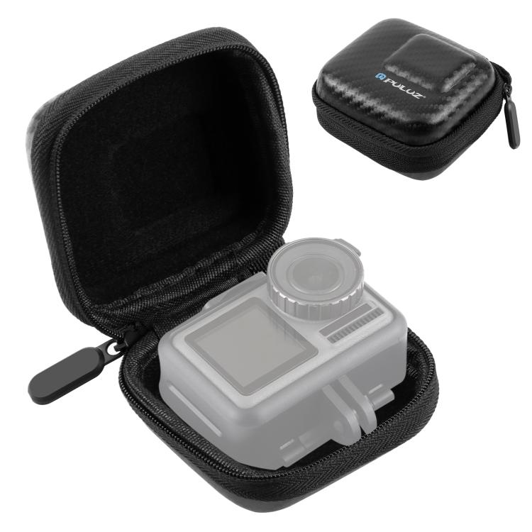 PULUZ Mini Portable Carbon Fiber Storage Bag for GoPro HERO13 Black /12 Black /11 Black /10 Black /9 Black and other Similar Size Cameras - HoMEdemic™ 