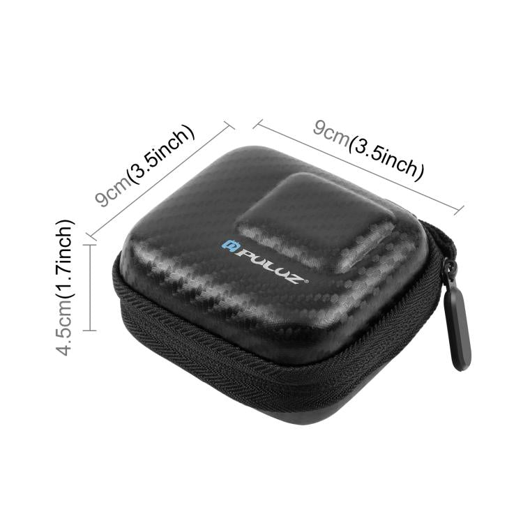 PULUZ Mini Portable Carbon Fiber Storage Bag for GoPro HERO13 Black /12 Black /11 Black /10 Black /9 Black and other Similar Size Cameras - HoMEdemic™ 