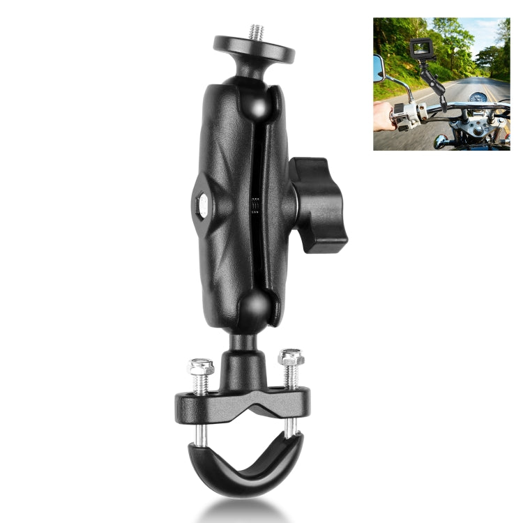 PULUZ Motorcycle Handlebar Fixed Mount U-Bolt Base Holder for GoPro and Other Action Cameras(Black) - HoMEdemic™ 