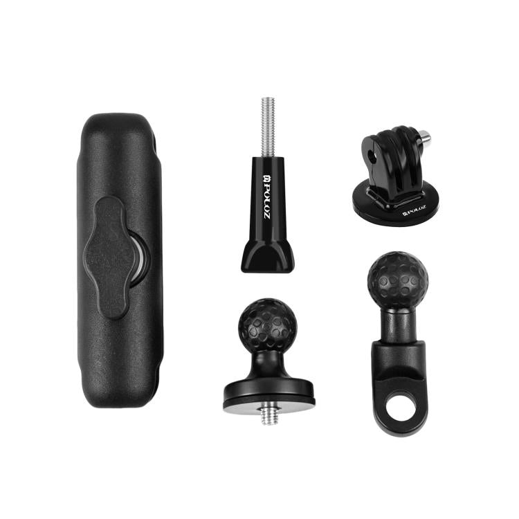 PULUZ Motorcycle Holder Mirror Base Hole Fixed Mount for GoPro and Other Action Cameras(Black) - HoMEdemic™ 