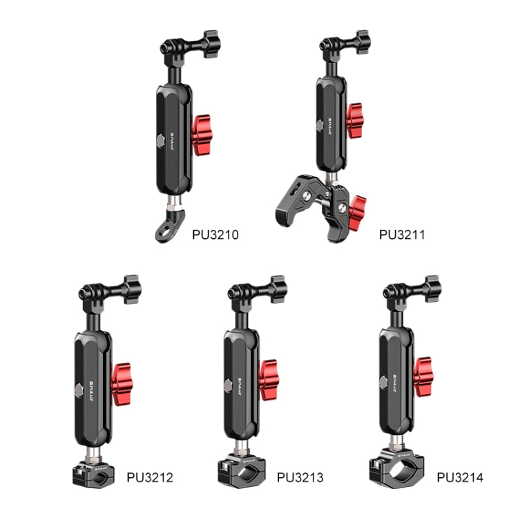 PULUZ Motorcycle Rearview Oblique CNC Metal Magic Arm Rod Mount - HoMEdemic™ 