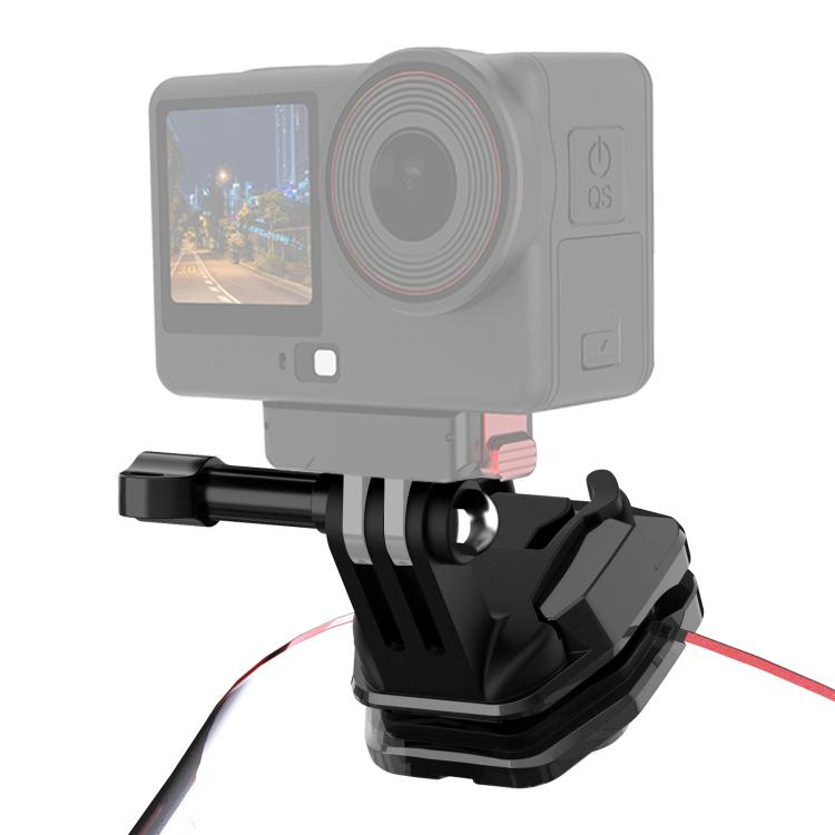 PULUZ Motorcycle Windshield Action Camera Mount Clip for GoPro Hero12 Black / DJI Osmo Action 4 / Insta360 X4 / Ace Pro and Other Action Cameras (Black) - HoMEdemic™ 