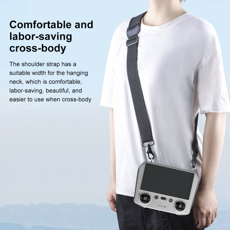 PULUZ Neck Lanyard Strap for DJI RC 2 / RC 1 / Air 3 / Mini 4 Pro / Mini 3 Pro / Air 2S / Air 2 / Mavic 2 Screen Remote Control (Black) - HoMEdemic™ 